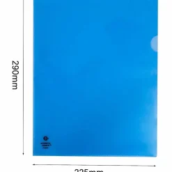 Business Source File Folder, Letter, Transparent, 5 Per Pack - 00605BX