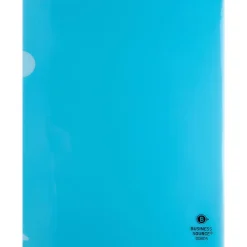 Business Source File Folder, Letter, Transparent, 5 Per Pack - 00605BX