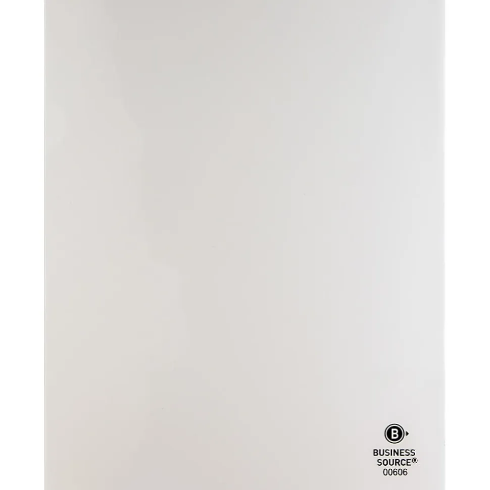Business Source File Folder, Letter, Transparent, 5 Per Pack - 00606BX
