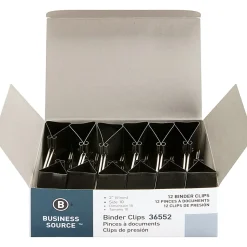 Business Source Fold-back Binder Clips - Large - 2