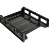Business Source Front-Load Stackable Letter Tray - Desktop - Stackable - 25% Recycled - Black - Plastic - 1 Each