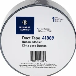 Business Source General-purpose Duct Tape - 60 yd x 2"x 9 mil Thickness - Black - Â - 41889