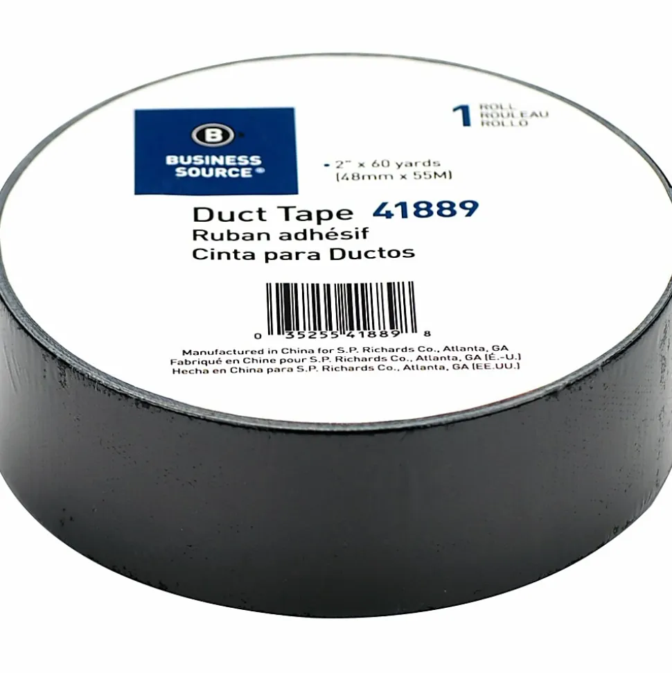 Business Source General-purpose Duct Tape - 60 yd x 2"x 9 mil Thickness - Black - - 41889