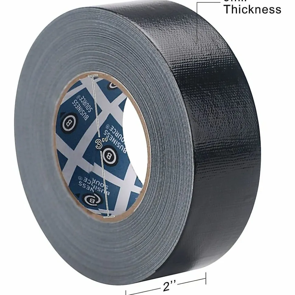 Business Source General-purpose Duct Tape - 60 yd x 2"x 9 mil Thickness - Black - - 41889