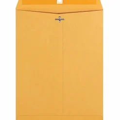 Business Source Heavy-duty Clasp Envelopes - Clasp - #93 - 9 1/2" Width x 12 1/2" Length - 28 lb - Clasp - Kraft - Kraft - 100 / Box