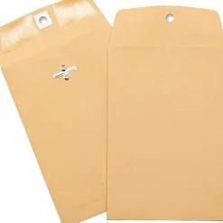 Business Source Heavy-duty Clasp Envelopes - Clasp - #35 - 5" Width x 7 1/2" Length - 28 lb - Clasp - Brown Kraft - Kraft - 1 Box