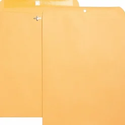 Business Source Heavy-duty Clasp Envelopes - Clasp - #105 - 11 1/2" Width x 14 1/2" Length - 28 lb - Clasp - Brown Kraft - Kraft - 1 Box