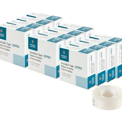 Business Source Invisible Tape Dispenser Refill Roll - 36 yd Length x 0.75" Width - 1" Core - 12 / Box