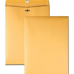 Business Source Kraft Envelopes - Clasp - #90 - 9" Width x 12" Length - 32 lb - Clasp - Brown Kraft - Kraft - 100 / Box