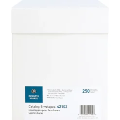 Business Source 28 lb. White Catalog Envelopes - Catalog - #10 1/2 - 9