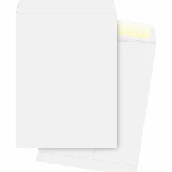 Business Source 28 lb. White Catalog Envelopes - Catalog - #13 1/2 - 10" Width x 13" Length - 28 lb - Gummed - White - Wove - 250 / Box