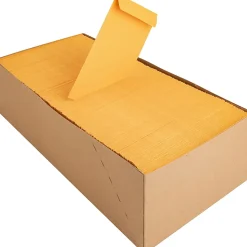 Business Source Little Coin No. 7 Kraft Envelopes - Coin - #7 - 3 1/2" Width x 6 1/2" Length - 28 lb - Gummed - Brown Kraft - Kraft - 500 / Box