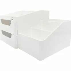 Business Source Multi-Grid Desktop Organizer - 7 Compartment(s) - 2 Drawer(s) - 5.70"x10.70"x 7.60" Depth - 11880