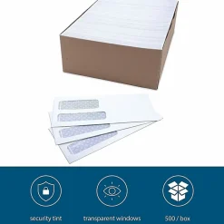 Business Source No. 9 Double Window Invoice Envelopes - Double Window - #9 - 8 7/8
