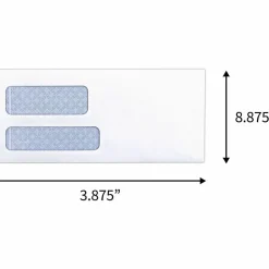 Business Source No. 9 Double Window Invoice Envelopes - Double Window - #9 - 8 7/8