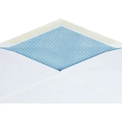 Business Source No.10 Regular Tint Security Envelopes - Security - #10 - 4 1/8" Width x 9 1/2" Length - 24 lb - Gummed - White - Wove - 500 / Box