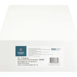 Business Source Regular Tint Peel/Seal Envelopes - Business - #10 - 9 1/2