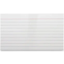 Business Source Ruled White Index Cards - Front Ruling Surface - Ruled - 72 lb Basis Weight - 3" x 5" - White Paper - 1000 / Box
