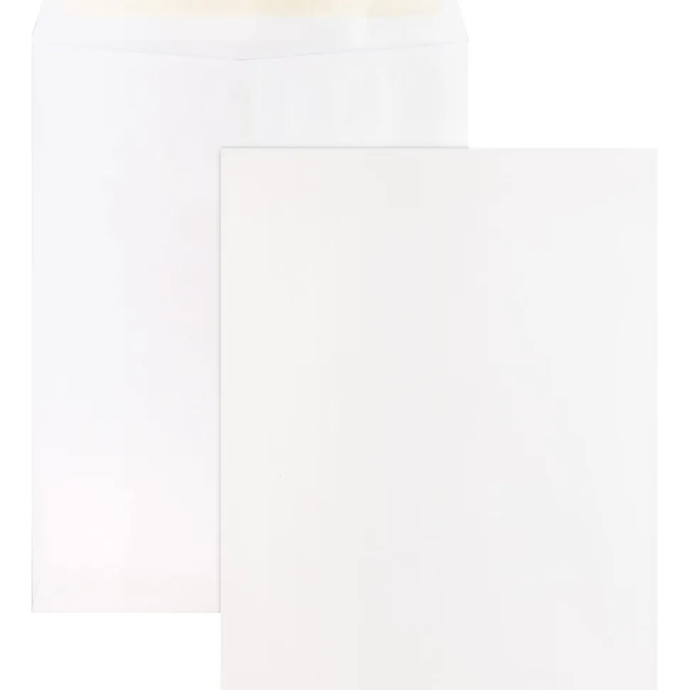 Business Source Self Sealing Catalog Envelopes - Catalog - 10" Width x 13" Length - 28 lb - Peel & Seal - White - Wove - 100 / Box