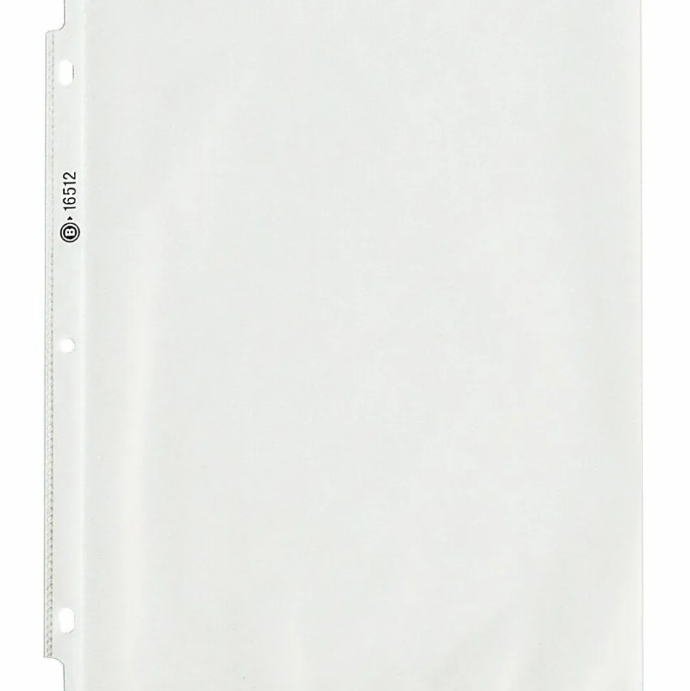 Business Source Sheet Protectors - For Letter 8 1/2"x11" Sheet - 3x Holes - Top Loading - 16512BD - 5/Pack