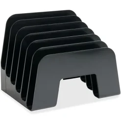 Business Source 6-slot Inclined Desk Step Sorter - 6 Compartment(s) - 6.5