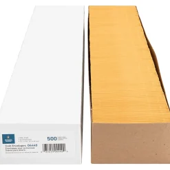 Business Source Small Coin Kraft Envelopes - Coin - #1 - 2 1/4" Width x 3 1/2" Length - 20 lb - Gummed - Brown Kraft - Kraft - 500 / Box