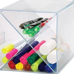 Business Source X-Cube Storage Organizer, 4 Compartment(s), 6