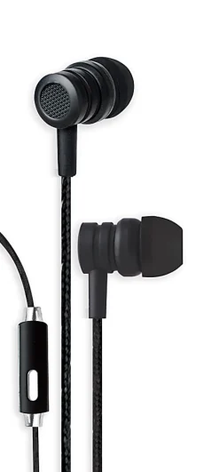 Bytech Wired Earbud Headphones, Black, BYAUEB129BK