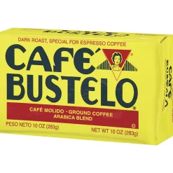 Cafe Bustelo Caf Bustelo Arabica Ground Canister Coffee, Dark Roast, 10 Oz, Case Of 24 Canisters