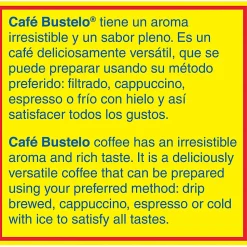 Cafe Bustelo Caf Bustelo Arabica Ground Canister Coffee, Dark Roast, 10 Oz, Case Of 24 Canisters