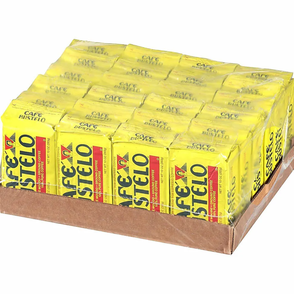 Cafe Bustelo Caf Bustelo Arabica Ground Canister Coffee, Dark Roast, 10 Oz, Case Of 24 Canisters
