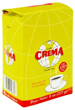 Cafe Crema Crema Ground Coffee, Medium Roast, 8 Oz Per Bag