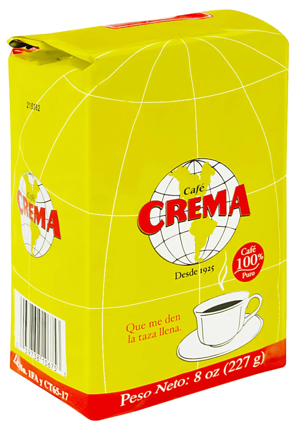 Cafe Crema Crema Ground Coffee, Medium Roast, 8 Oz Per Bag