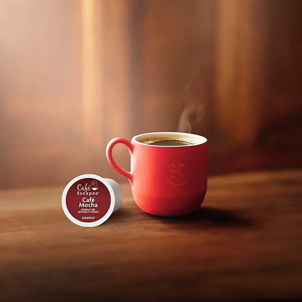 Cafe Escapes™ Single-Serve Coffee K-Cup® Pods, Cafe Mocha, Carton Of 24