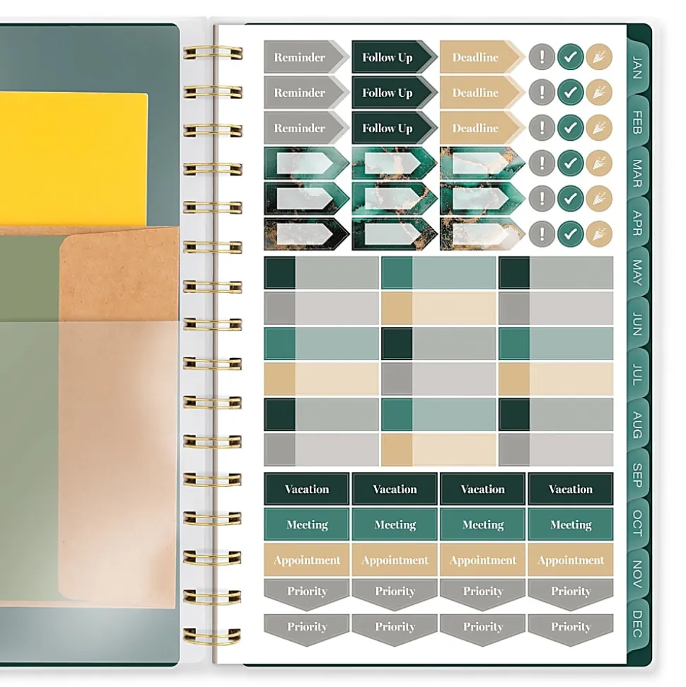 Cambridge® Emerald Isle 2026 Weekly Monthly Planner, Small, 5 1/2" x 8 1/2"