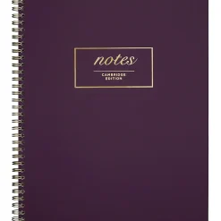 Cambridge® Fashion Twin-Wire Business Notebook, 9