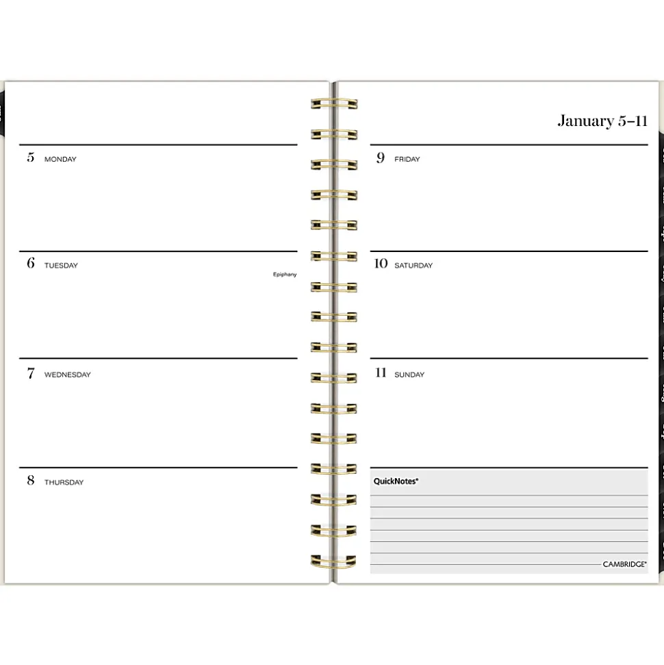 Cambridge® Jeannie 2026 Weekly Monthly Planner, Small, 5 1/2" x 8 1/2"