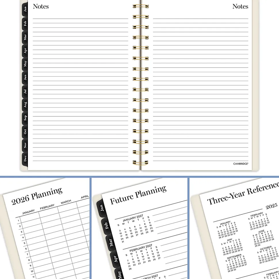 Cambridge® Jeannie 2026 Weekly Monthly Planner, Small, 5 1/2" x 8 1/2"