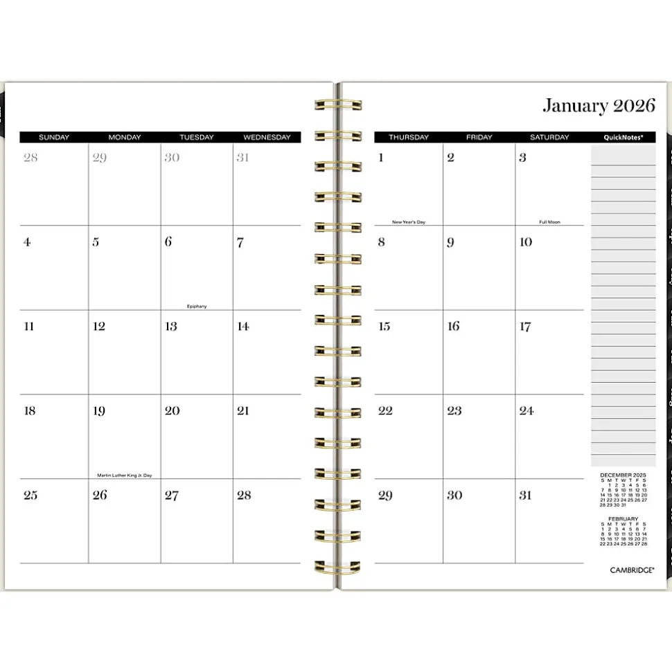 Cambridge® Jeannie 2026 Weekly Monthly Planner, Small, 5 1/2" x 8 1/2"