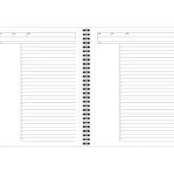 Cambridge Limited® Action Planner® Business Notebook, 80 Sheets, Gray, Medium, 7 1/4" x 9 1/2"