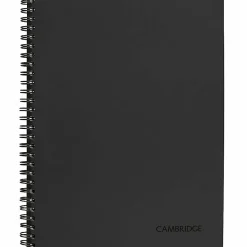 Cambridge Limited® Action Planner® Business Notebook, 80 Sheets, Gray, Medium, 7 1/4" x 9 1/2"