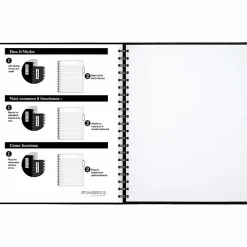 Cambridge® Limited® Business Notebook, 8 1/2" x 11", 1 Subject, Legal Ruled, 96 Sheets, Black (06100)