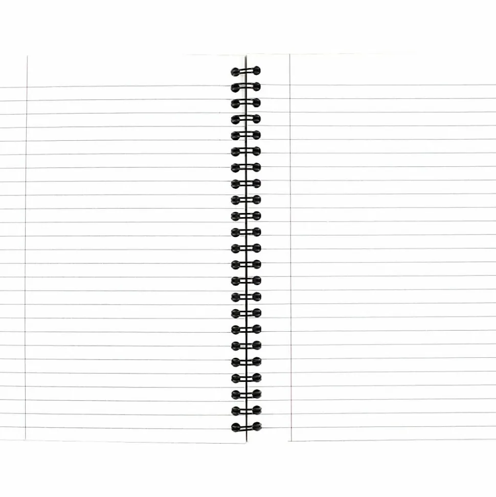 Cambridge® Limited® 30% Recycled Business Notebook, 4 7/8" x 8", 1 Subject, Legal Ruled, 80 Sheets, Black (06074)