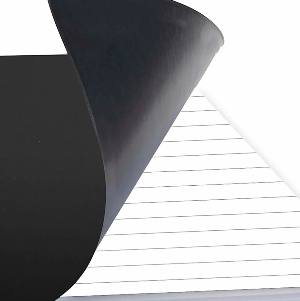 Cambridge® Limited® 30% Recycled Business Notebook, 4 7/8" x 8", 1 Subject, Legal Ruled, 80 Sheets, Black (06074)