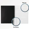 Cambridge® Limited® 30% Recycled Business Notebook, 8 1/2" x 11", 1 Subject, Legal Ruled, 80 Sheets, Black (06062)