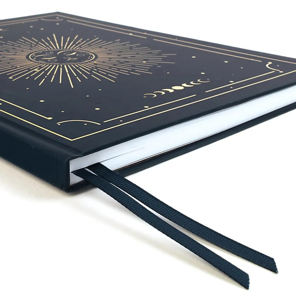 Cambridge® Solstice Journal, 8” x 10”, Legal Rule, 96 Sheets, Navy/Gold