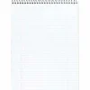 Cambridge® Stiff-Back Wire-Bound Notepad, Letter Size, College Rule, Navy