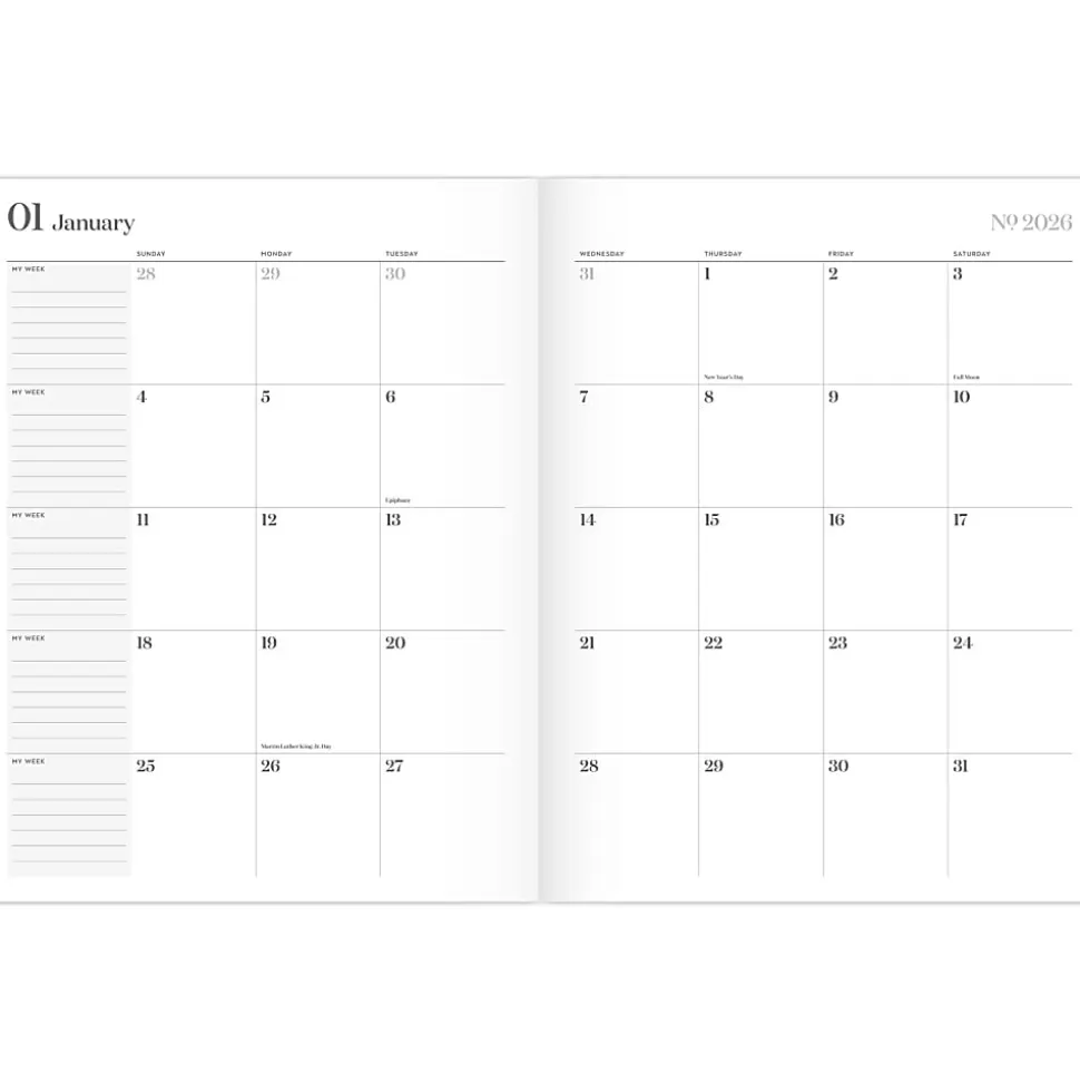 Cambridge® WorkStyle® 2026 Monthly Planner, Sunbaked Clay, Large, 8 1/2" x 11"
