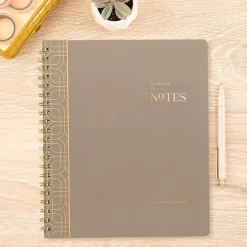 Cambridge® WorkStyle® Notebook, 80 Sheets, Timeless Taupe, Large, 8 1/2