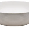 Cambro Camwear Round Ribbed Bowls, 18", White, Set Of 4 Bowls